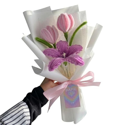 Handmade Pipe Cleaner Flower Bouquet