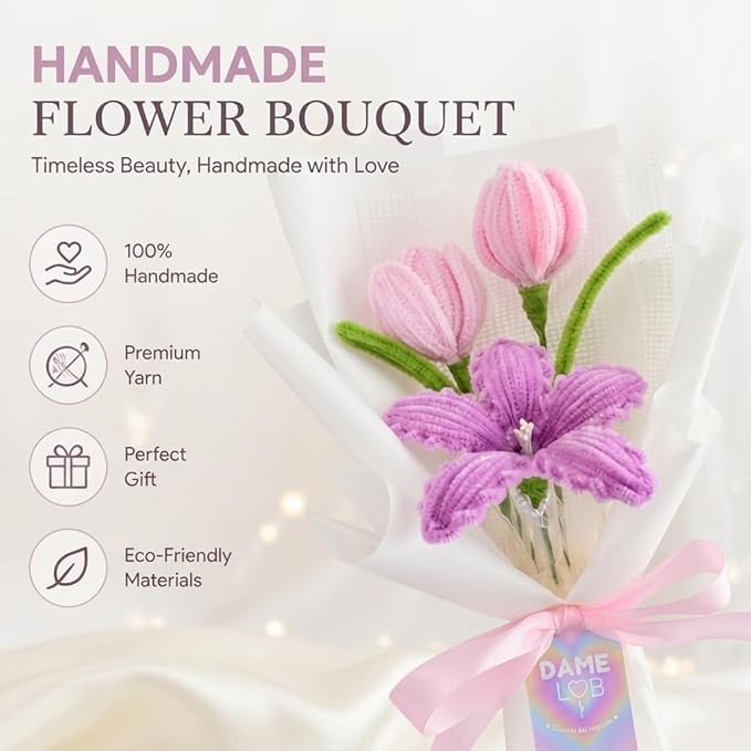 Handmade Pipe Cleaner Flower Bouquet