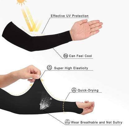 V.E UV Sun Protection Arm Sleeves for Men & Women