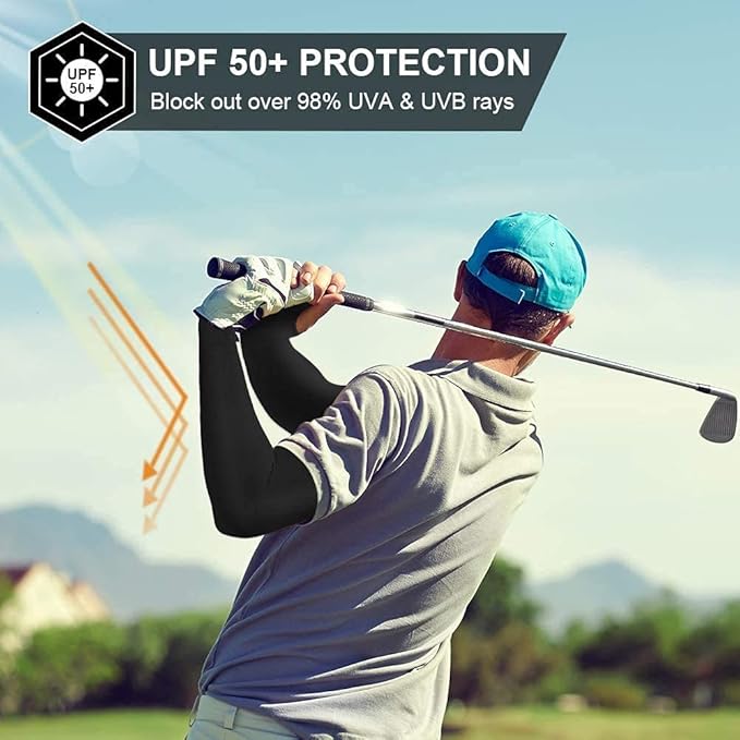 V.E UV Sun Protection Arm Sleeves for Men & Women