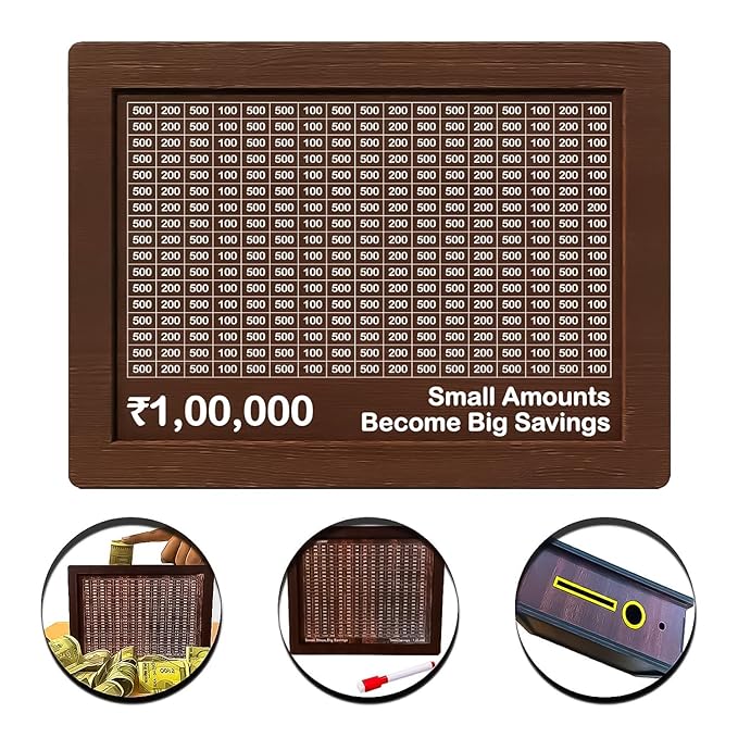 Coin Box for Kids, Wooden Money/Piggy Bank